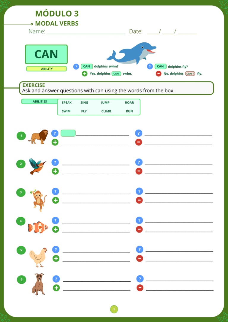 EXERCÍCIOS - MODAL VERBS