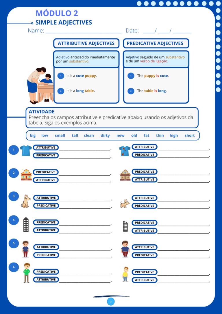 MÓDULO 2 - SIMPLE ADJECTIVES
