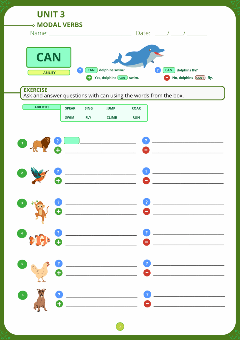 UNIT 3 - MODAL VERBS -