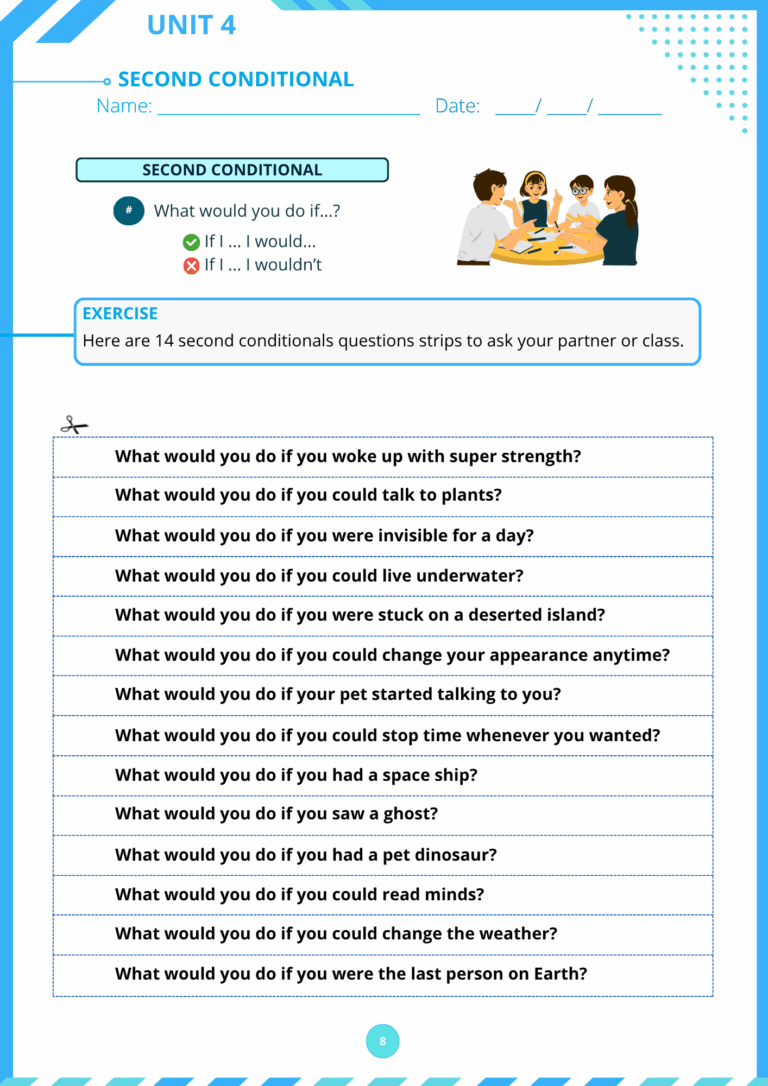 UNIT 4 - SECOND CONDITIONALS