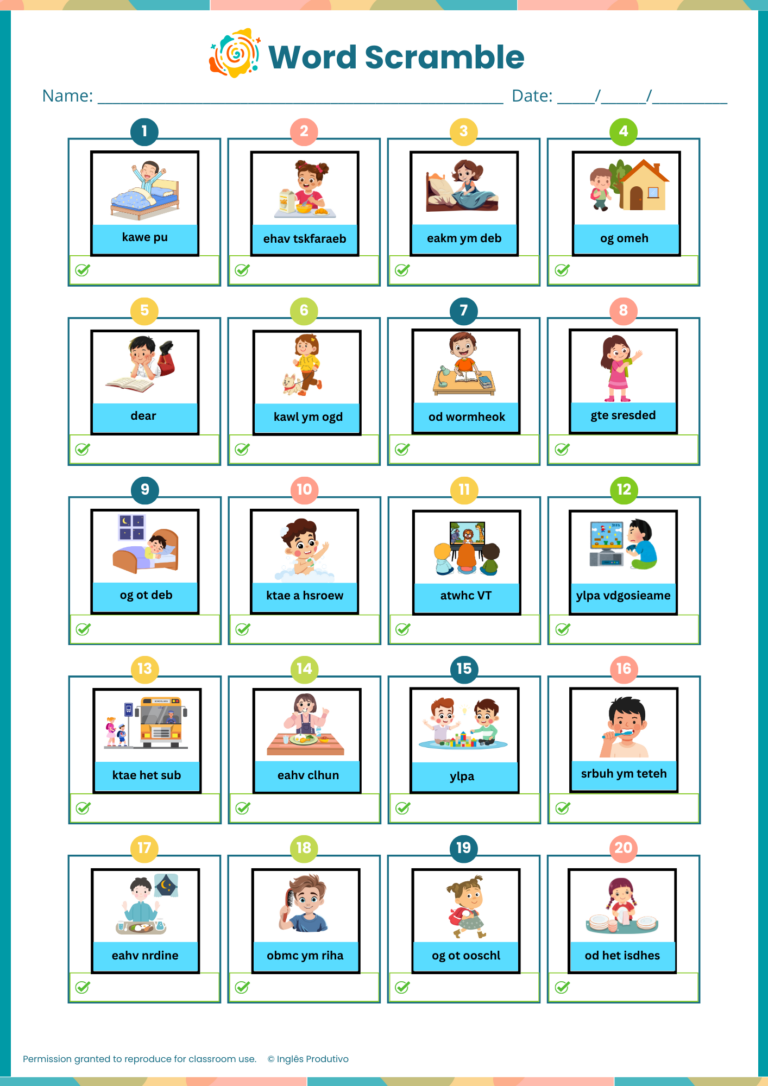 VOCAB PACK - Daily Routine (1)