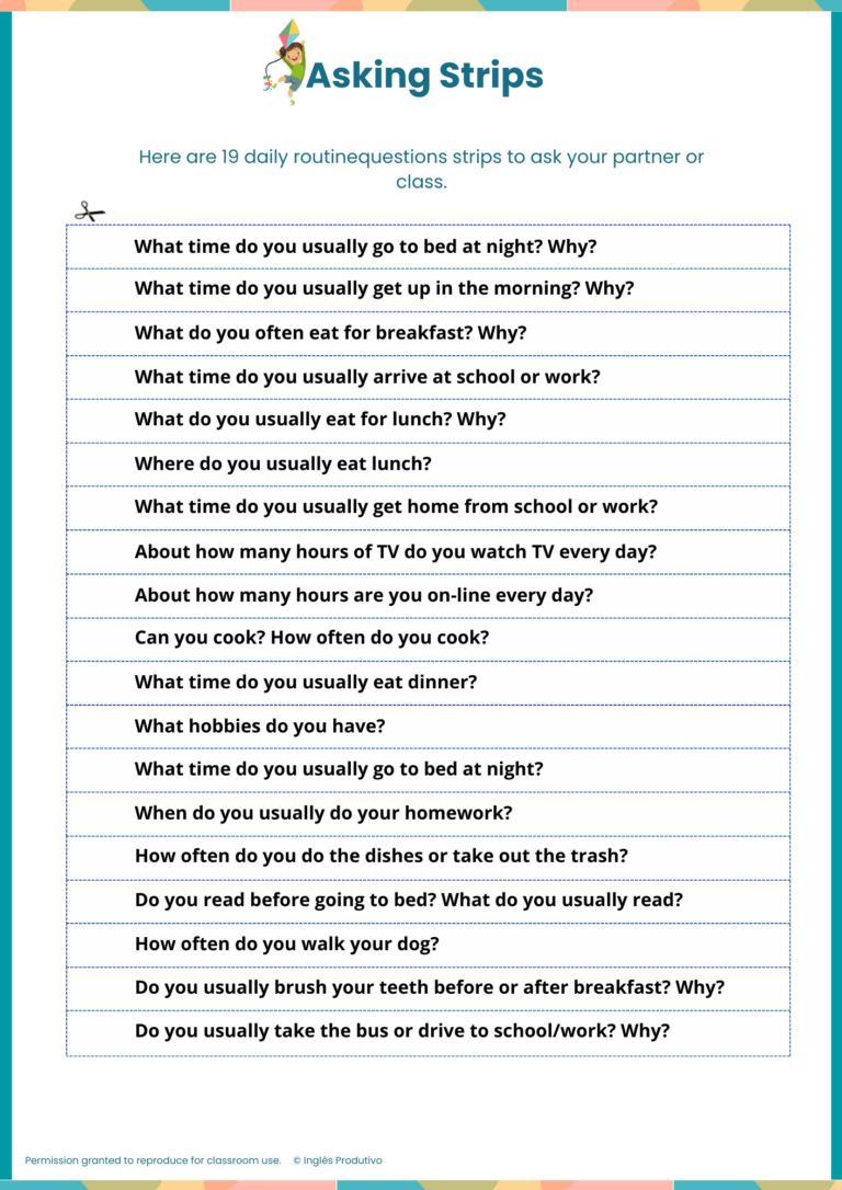 VOCAB PACK - Daily Routine (3)