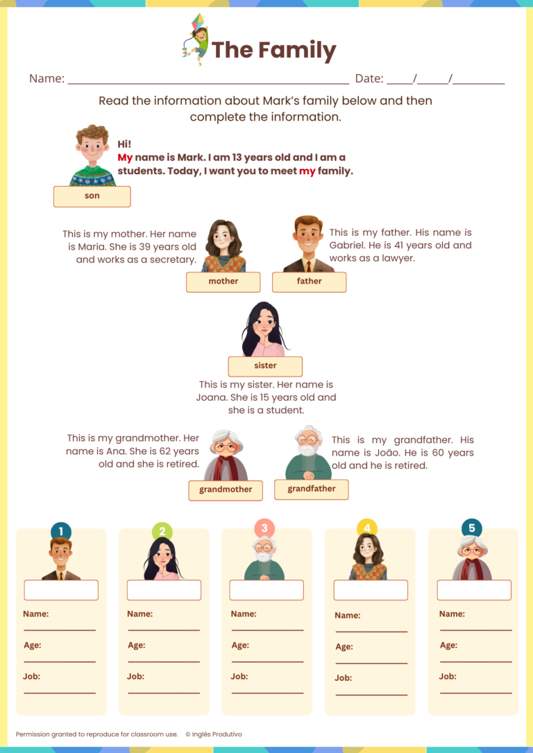 VOCAB PACK - Family (3)