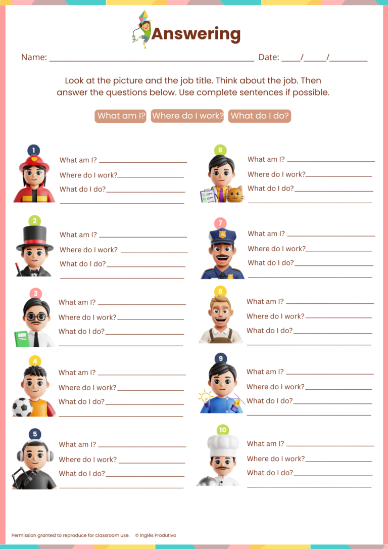 VOCAB PACK - Jobs and Work (2)